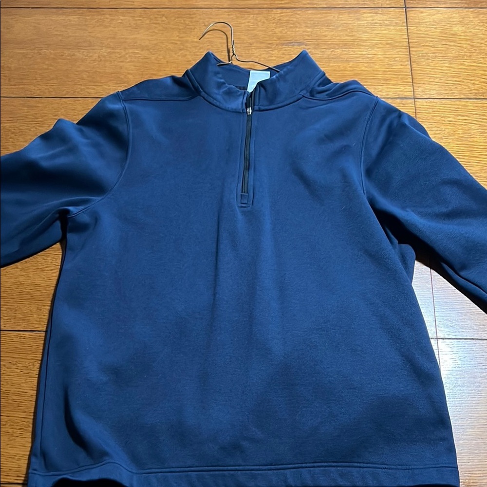 Men's Blue Half-Zip Sweater